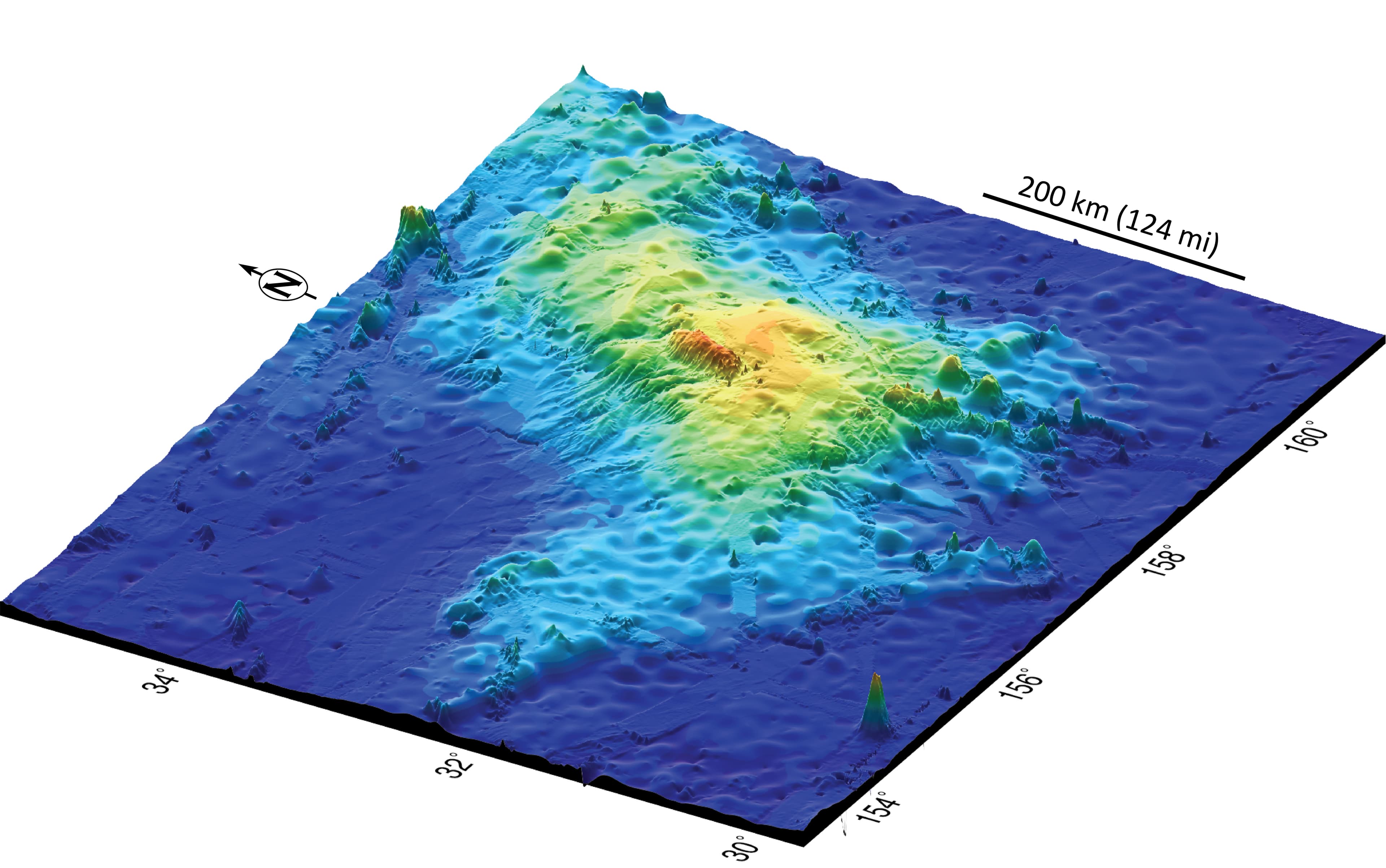 Volcanic giant found in the Pacific Ocean