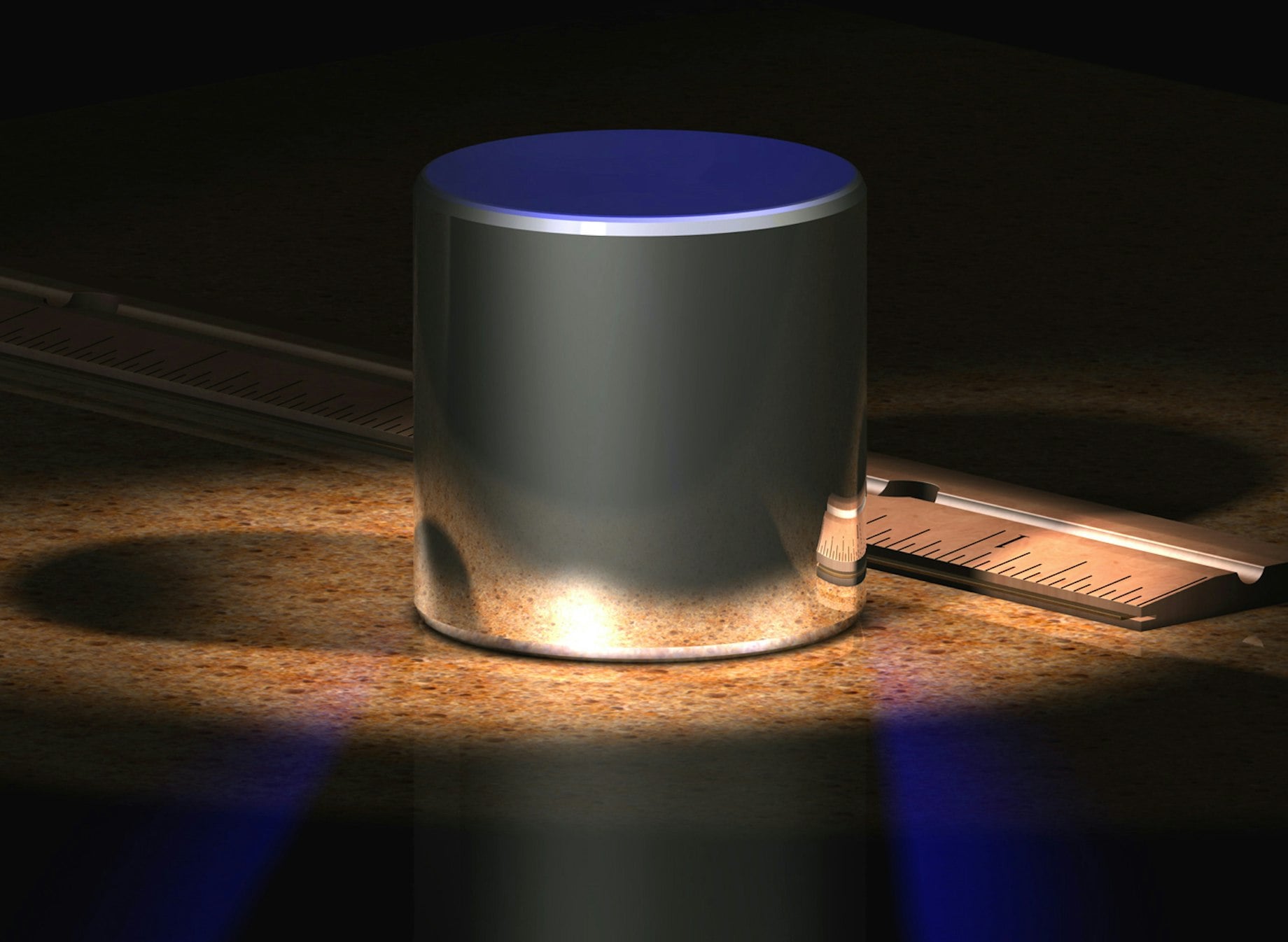 The old international prototype kilogram (IPK).